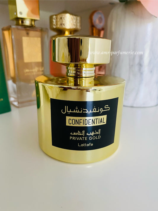 Eau de parfum - Confidential Private Gold - Lattafa - 100ml